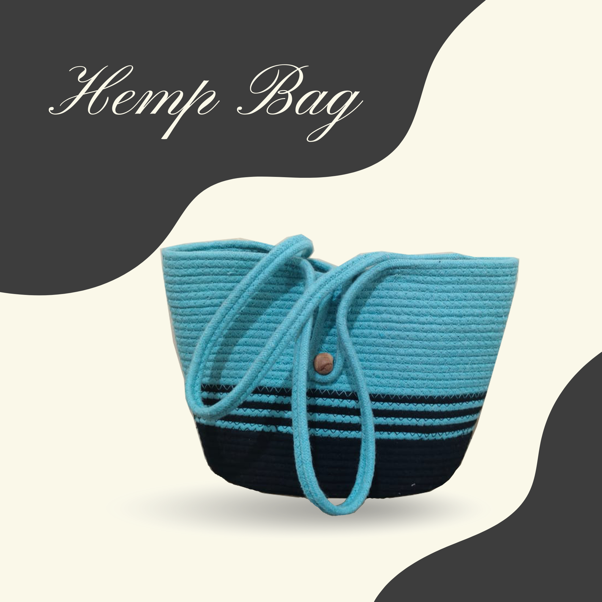 Fibre Gold Handcrafted Cotton Rope Shoulder Tote – Where Style Meets Everyday Comfort