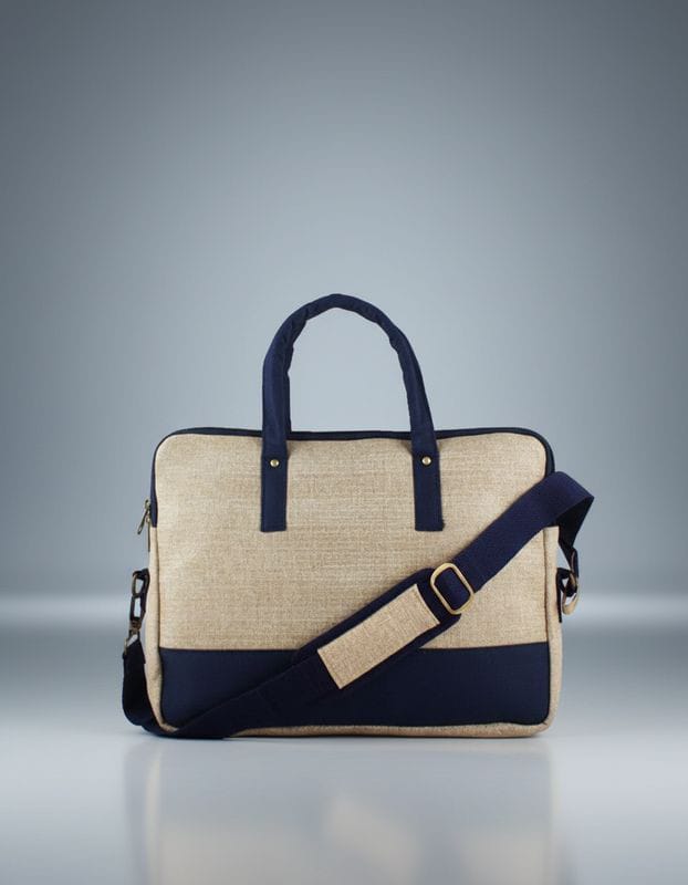 Fibre Gold Premium Jute Laptop Bag | Stylish Office Bag for Men & Women - Image 9