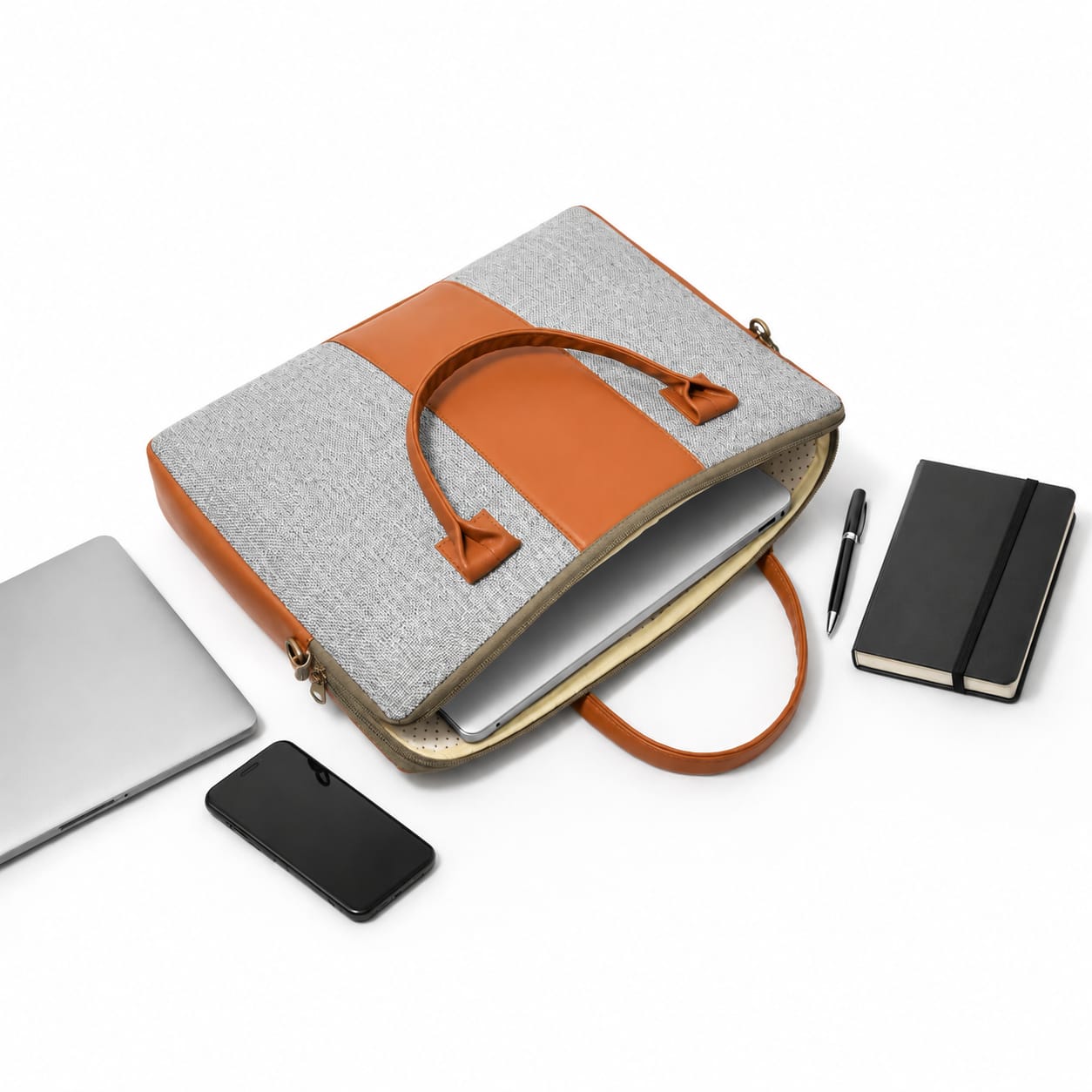 Fibre Gold Premium Jute Laptop Bag | Stylish Office Bag for Men & Women - Image 7