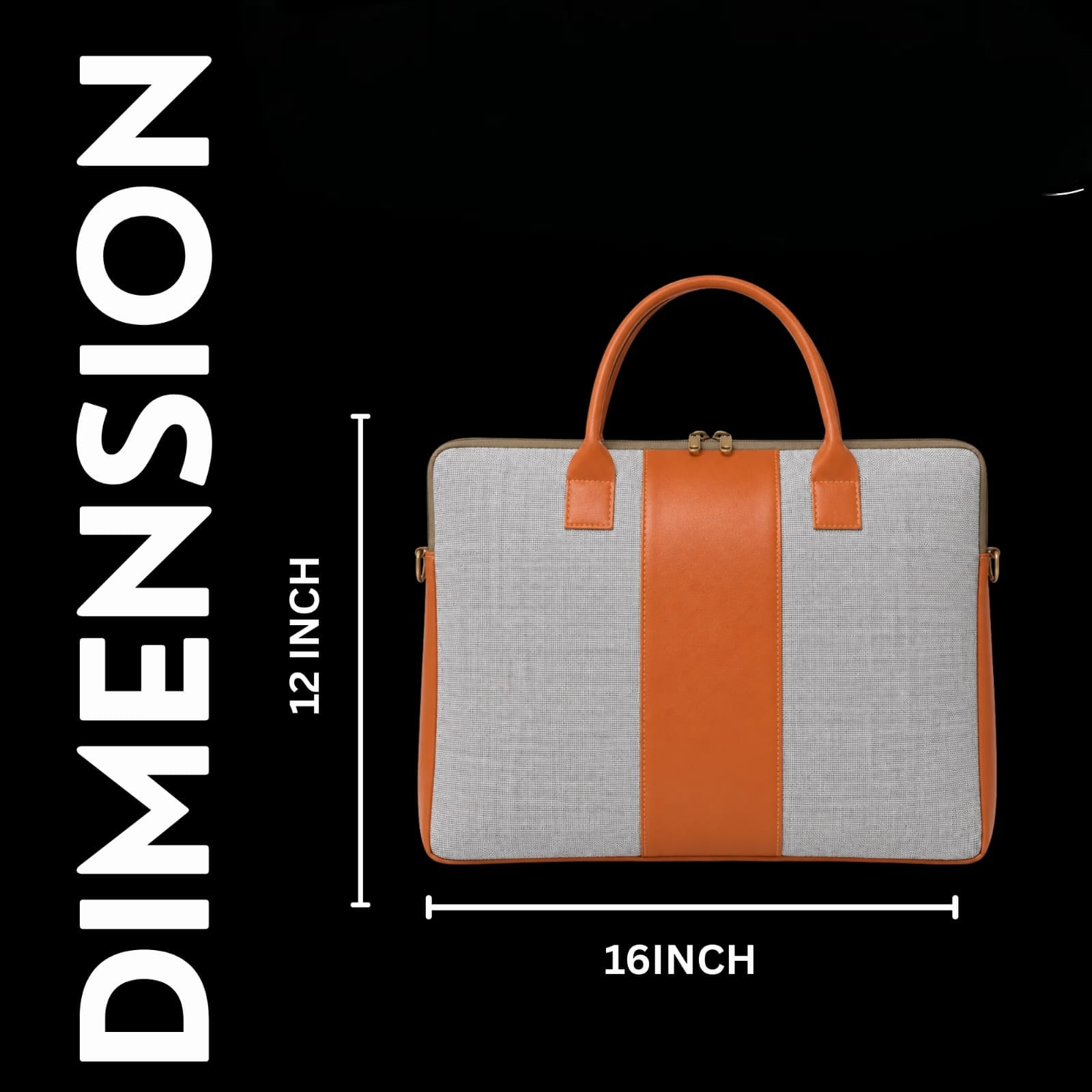 Fibre Gold Premium Jute Laptop Bag | Stylish Office Bag for Men & Women - Image 3